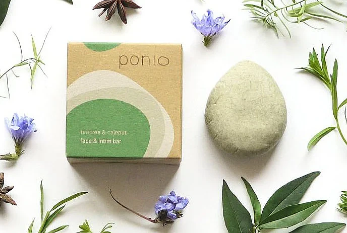 Face & intim bar - tuhý prírodný čistič intímnu hygienu & pleť  - Ponio
