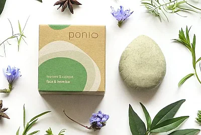Face & intim bar - tuhý prírodný čistič intímnu hygienu & pleť  - Ponio