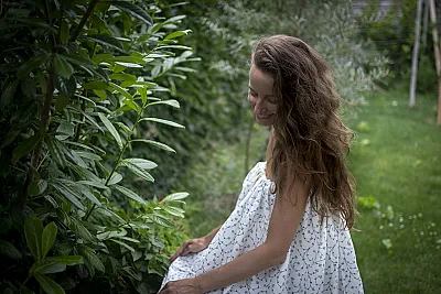 Bavlnený naparovací plášť na ženskú bylinnú náparku - Steamy