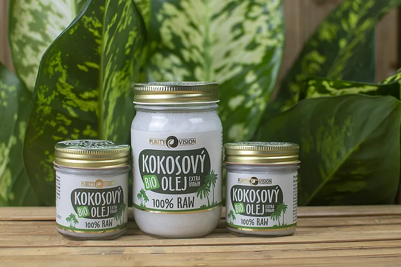 Kokosový olej BIO 100 % RAW - Purity Vision