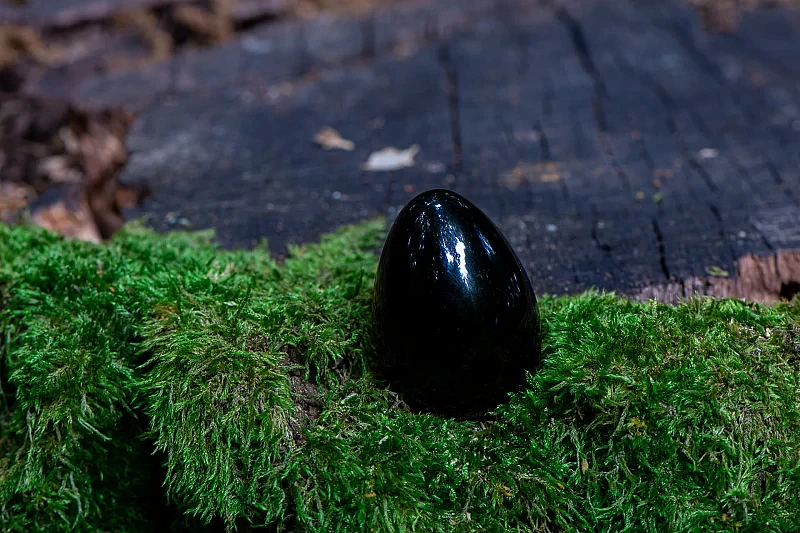 YONI EGG Galaxy (Čierny Obsidián) - YONI vajíčko bez dierky