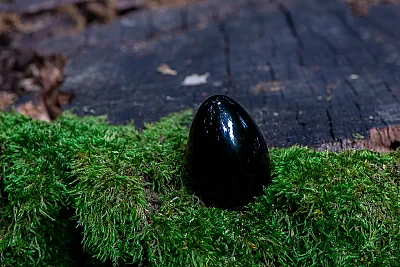 YONI EGG Galaxy (Čierny Obsidián) - YONI vajíčko bez dierky