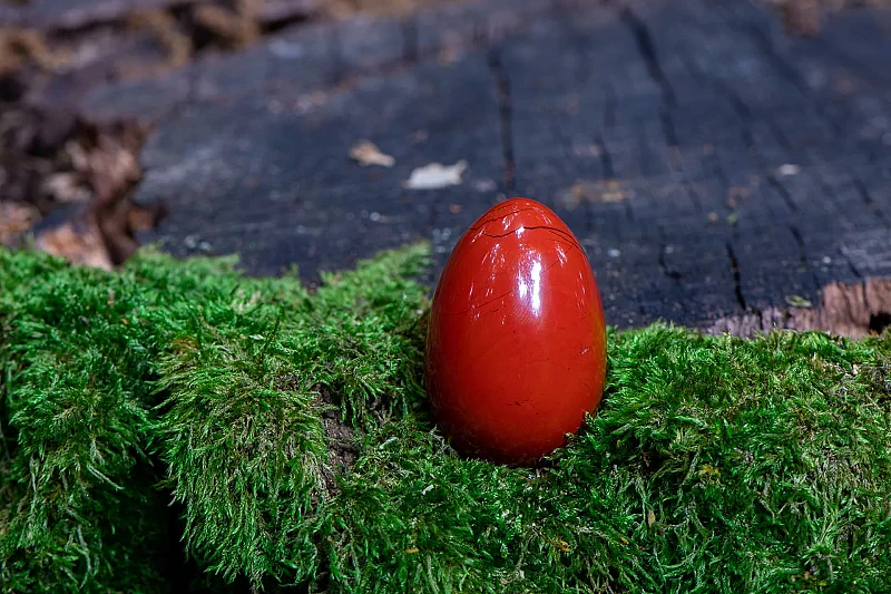 YONI EGG Vitality (Červený Jaspis) - YONI vajíčko bez dierky